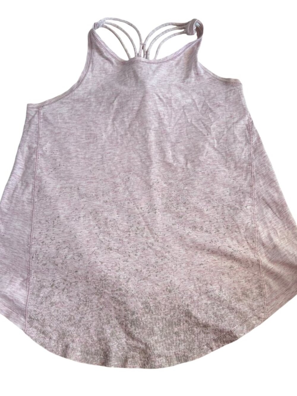 Ivivva tank top Lululemon Quiet Moments girls size 12 light heathered pink
